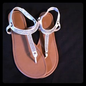 Women’s White&Bling Sandals